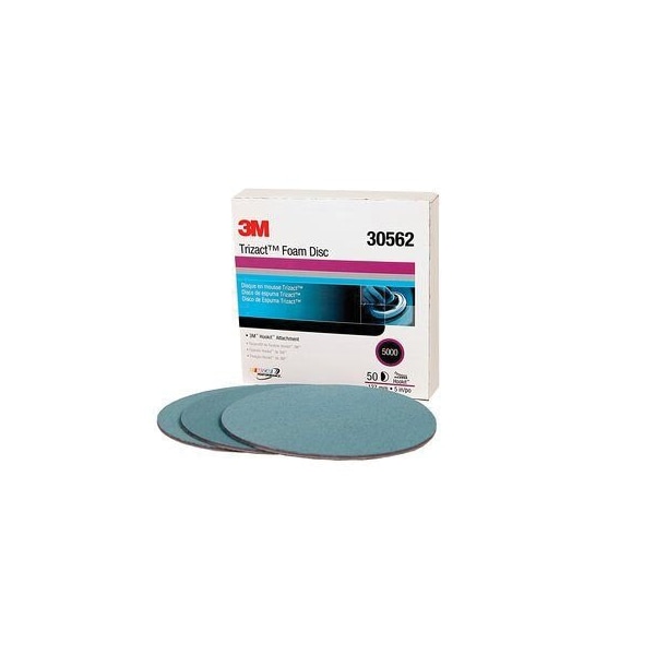 3M Hookit Trizact Foam Disc, 30562, 5 In, 5000, PK/15, 15PK